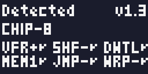 CHIP-8 on an emulated COSMAC VIP Detection Result