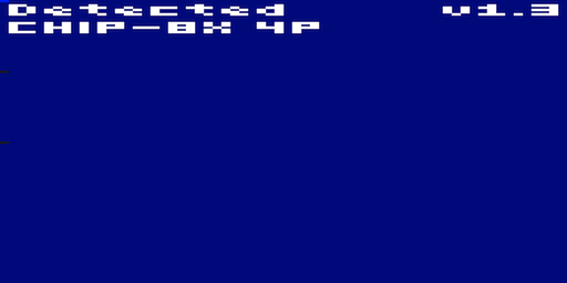 CHIP-8X-4P on an emulated COSMAC VIP Detection Result