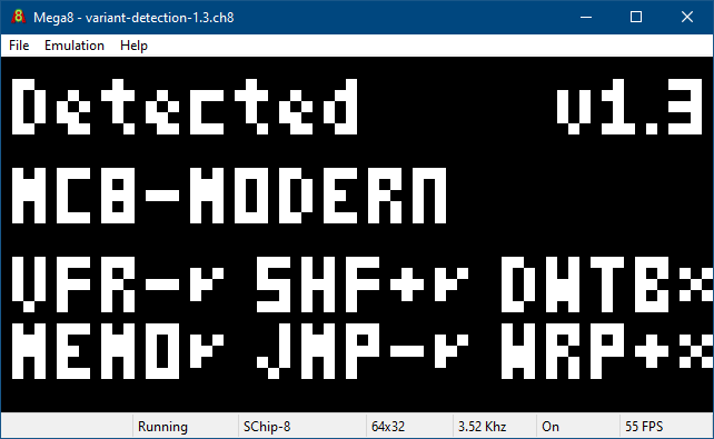 Mega8 Detection Result