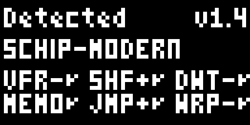 SCHIP-MODERN Detection Result