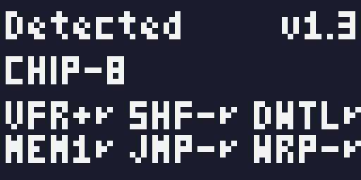 CHIP-8 Detection Results